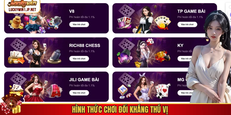 Hình thức chơi đối kháng thú vị